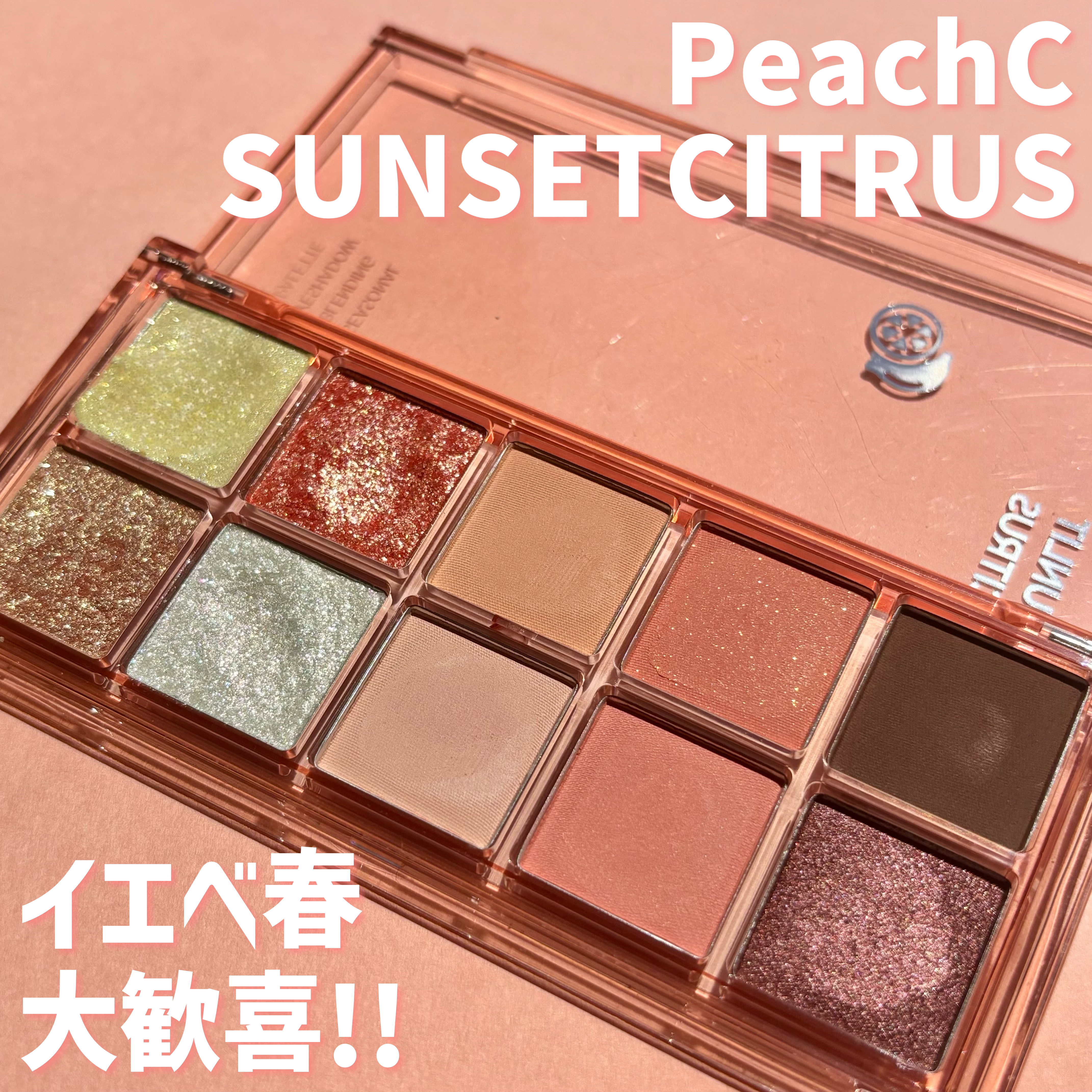 シーズナルブレンディングアイシャドウパレット/Peach C/アイシャドウパレットを使ったクチコミ（1枚目）