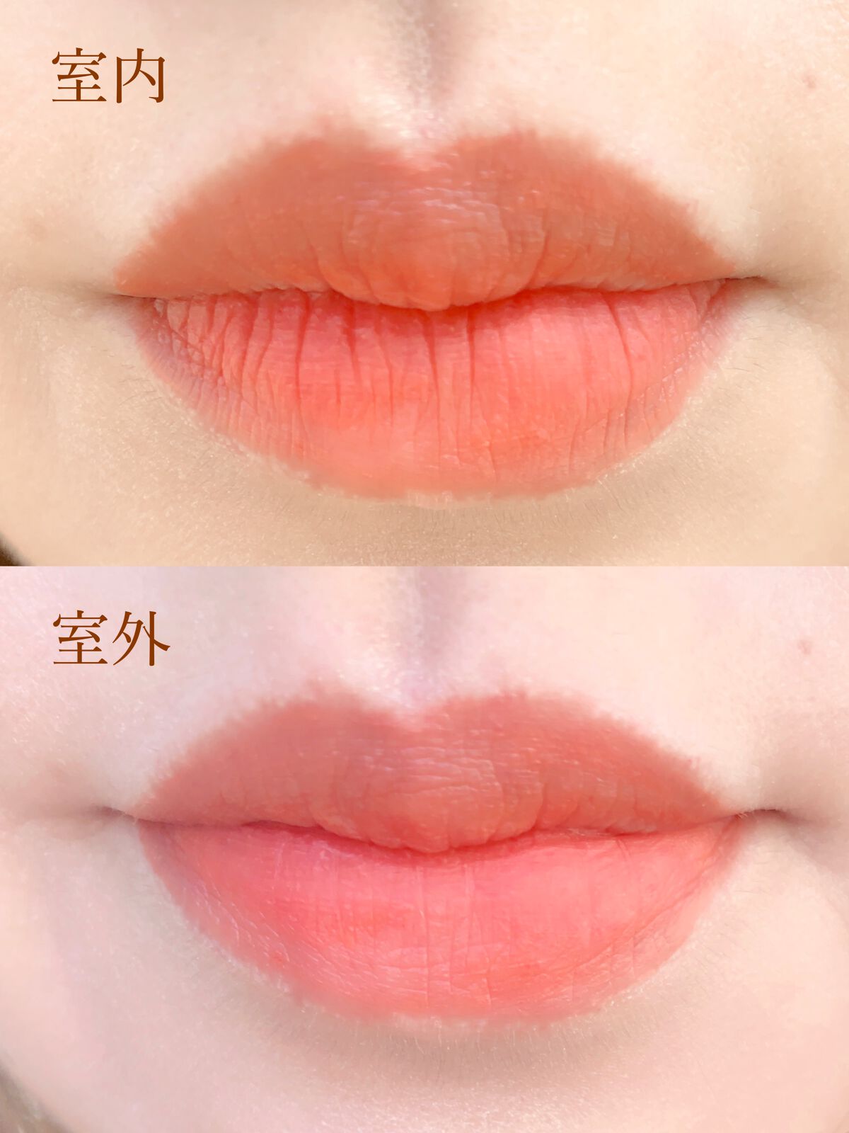 ウォーターベルベットティント 01 アマルフィ サンセット/BBIA/リップティントを使ったクチコミ（3枚目）