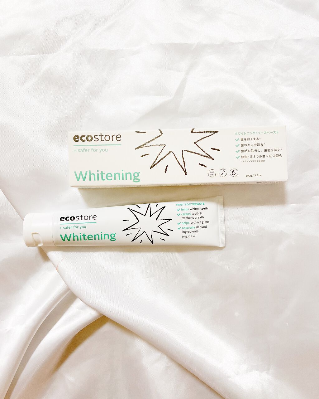 トゥースペースト<ホワイトニング>/ecostore/歯磨き粉を使ったクチコミ(2枚目)