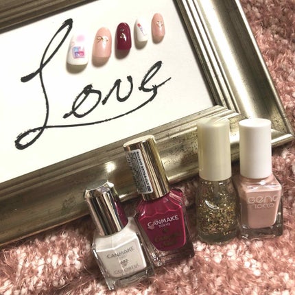 しずくネイルシール/キャンドゥ/ネイルシールを使ったクチコミ(2枚目)