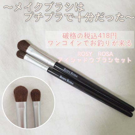 アイシャドウブラシセット/ロージーローザ/メイクブラシを使ったクチコミ(1枚目)