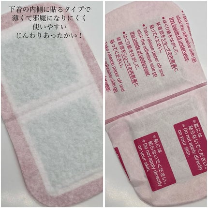 蒸気の温熱シート 下着の内側面に貼るタイプ/めぐりズム/その他を使ったクチコミ(3枚目)