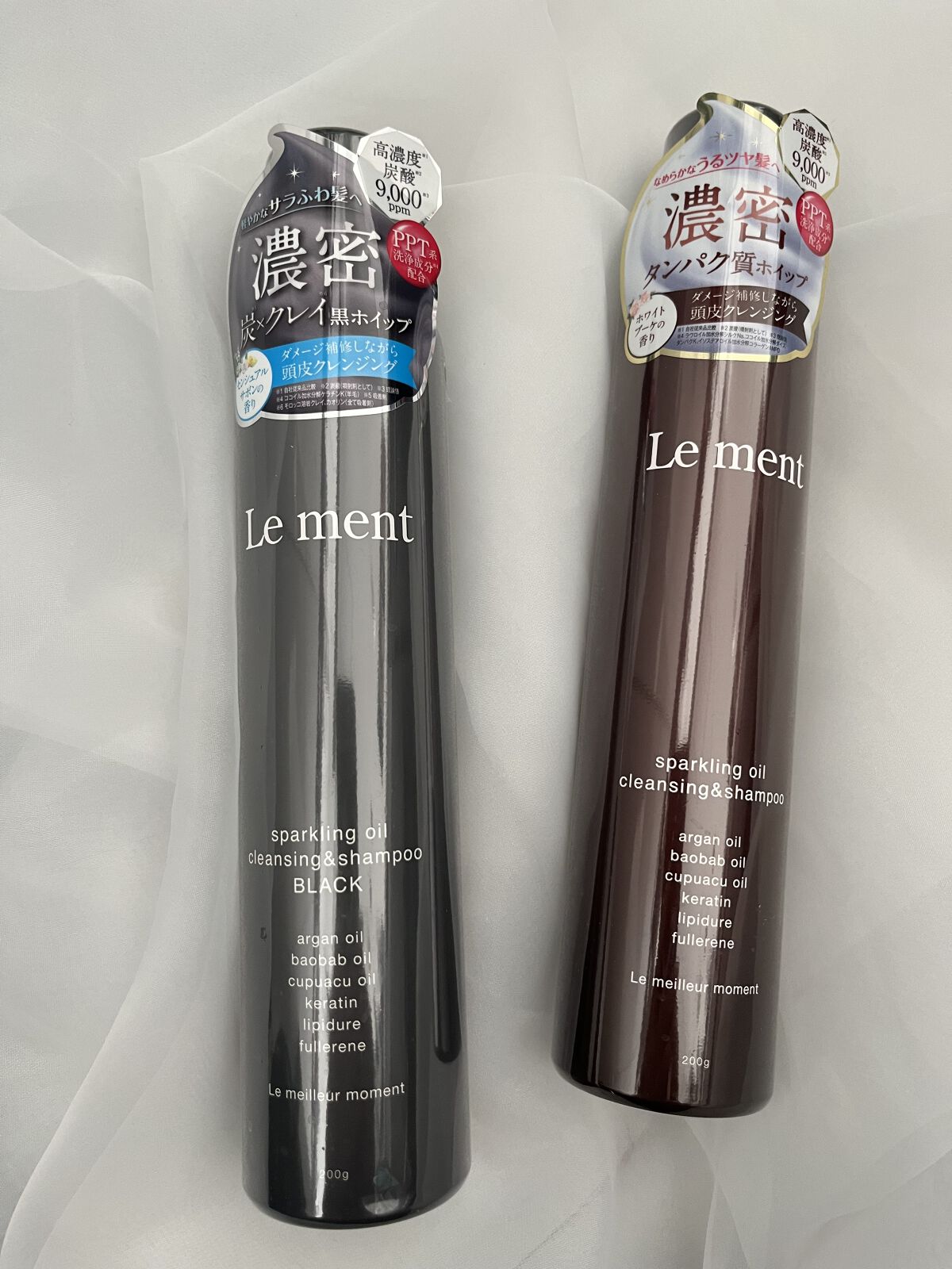 スパークリングオイル クレンジング＆シャンプー ブラック /Le ment/市販シャンプーを使ったクチコミ（1枚目）