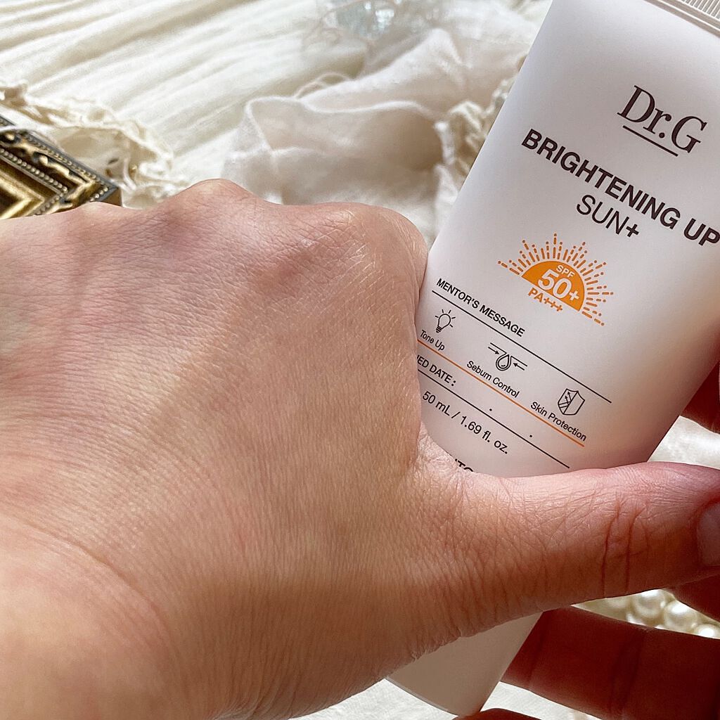 ブライトニングアップサンプラス/Dr.G/日焼け止めクリームを使ったクチコミ(8枚目)