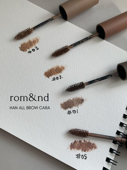 ハンオールブロウカラ/rom&nd/眉マスカラを使ったクチコミ(2枚目)
