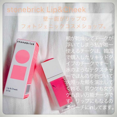 リップスティックスモイスチャー/STONEBRICK/口紅を使ったクチコミ（1枚目）