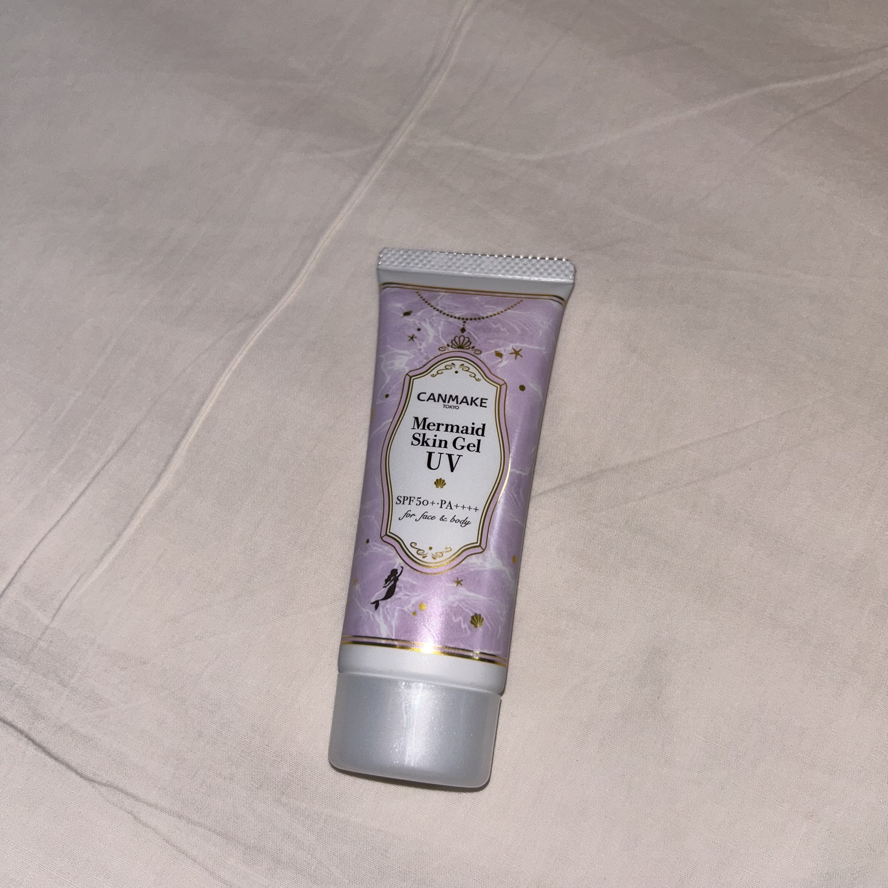 マーメイドスキンジェルUV C03 ピュアパープル/キャンメイク/日焼け止めジェルを使ったクチコミ（1枚目）