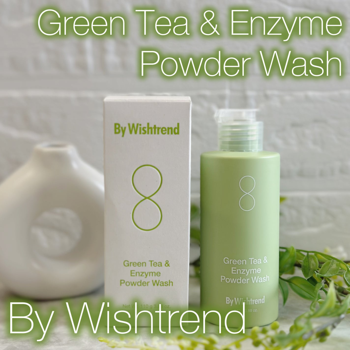 グリーンティー&エンザイムパウダーウォッシュ/By Wishtrend/洗顔パウダーを使ったクチコミ(1枚目)