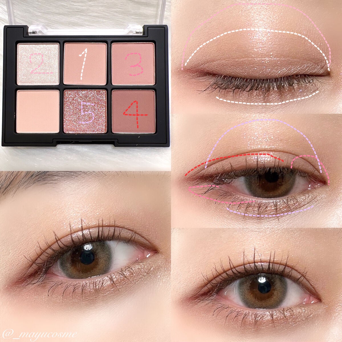 ブラーフィニシュシャドウパレット/Dinto/アイシャドウパレットを使ったクチコミ(4枚目)