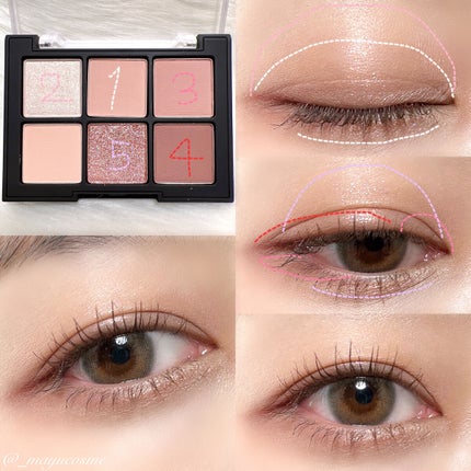 ブラーフィニシュシャドウパレット/Dinto/アイシャドウパレットを使ったクチコミ(4枚目)