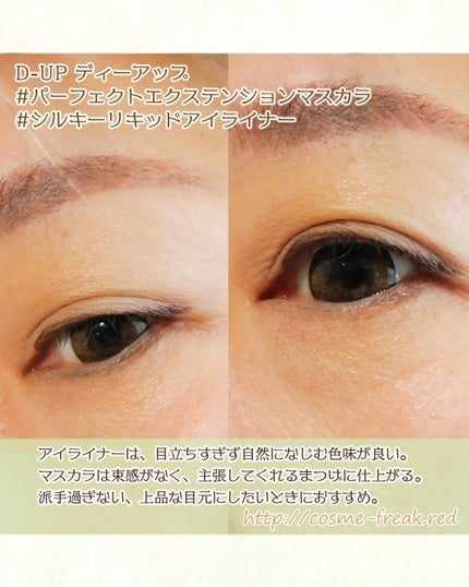 パーフェクトエクステンション マスカラ/D-UP/マスカラを使ったクチコミ(5枚目)