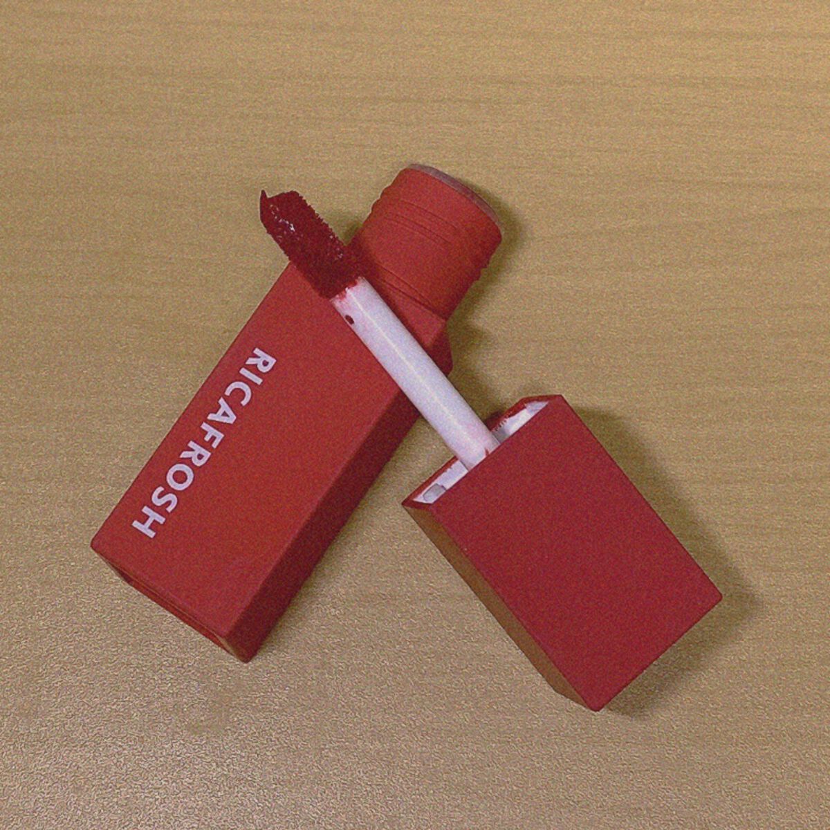 ジューシーリブティント 04 クランベリー/RICAFROSH/リップティントを使ったクチコミ（2枚目）