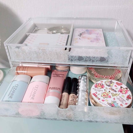 重なるアクリルケース2段引出・大/無印良品/その他化粧小物を使ったクチコミ(2枚目)