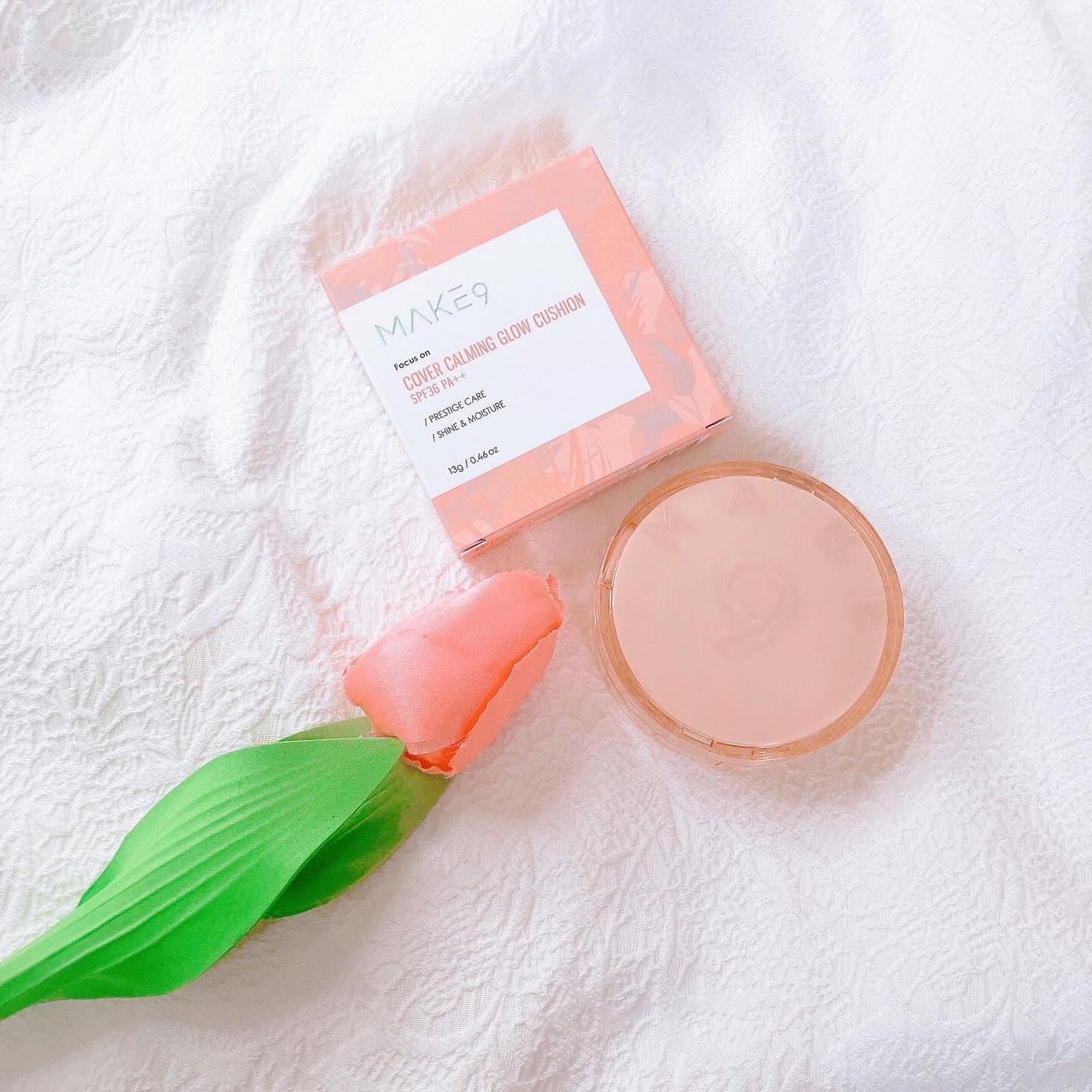 ヌードカーミンググロークッション/MAKE9/クッションファンデーションを使ったクチコミ(1枚目)