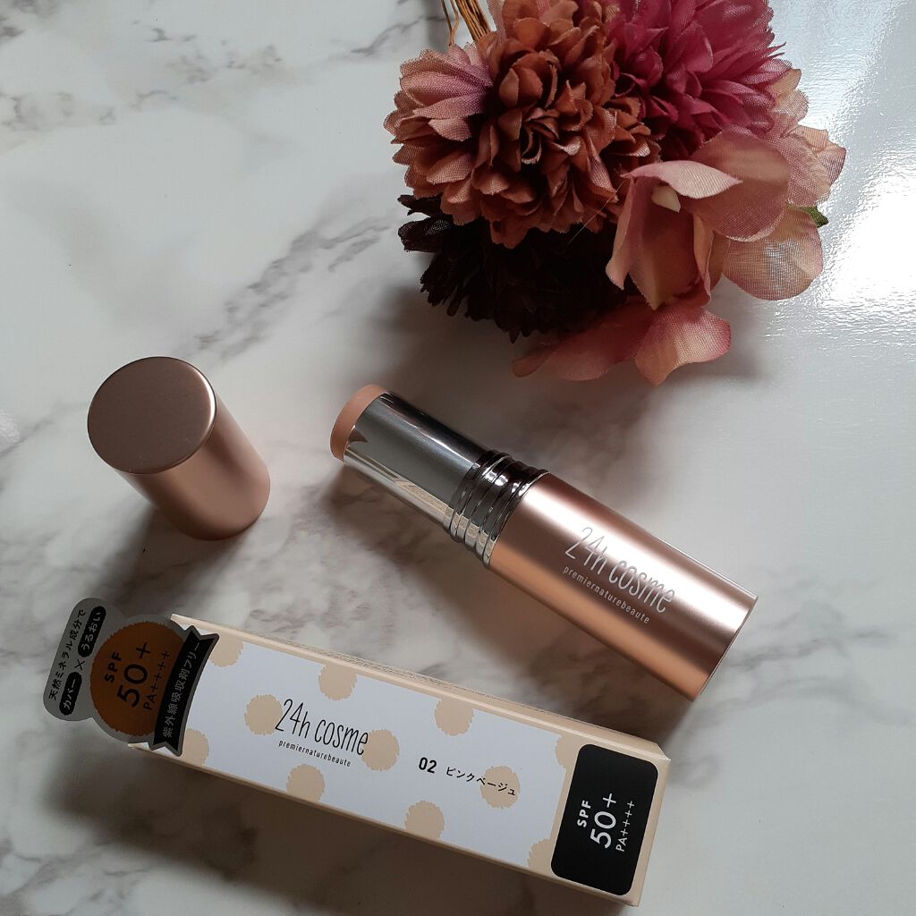 24 ミネラルモイストスティックファンデ/24h cosme/その他ファンデーションを使ったクチコミ(8枚目)