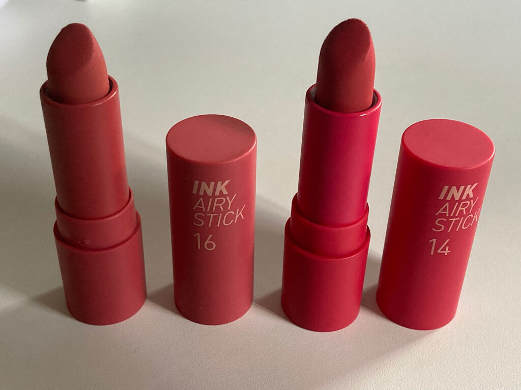 インク エアリー ベルベット スティック/PERIPERA/口紅を使ったクチコミ（2枚目）