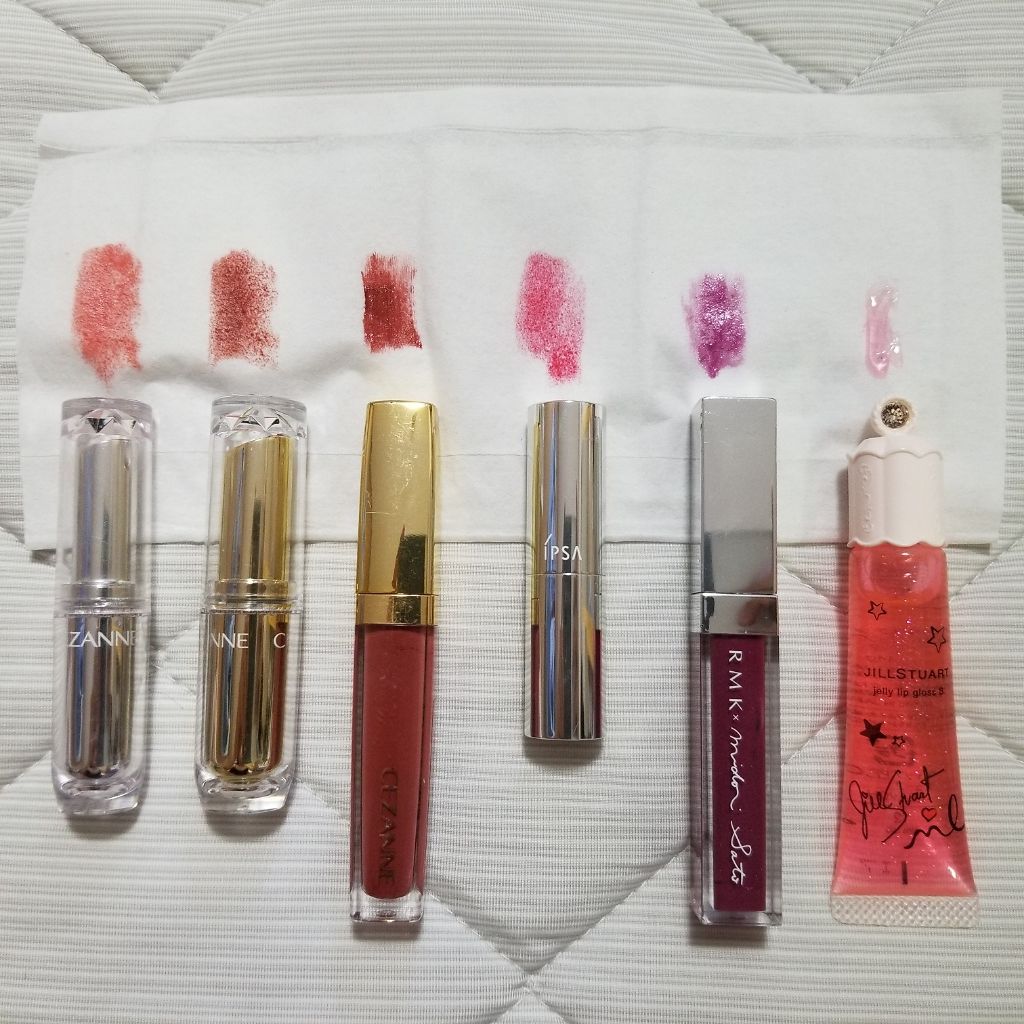 ラスティンググロスリップ/CEZANNE/口紅を使ったクチコミ（3枚目）