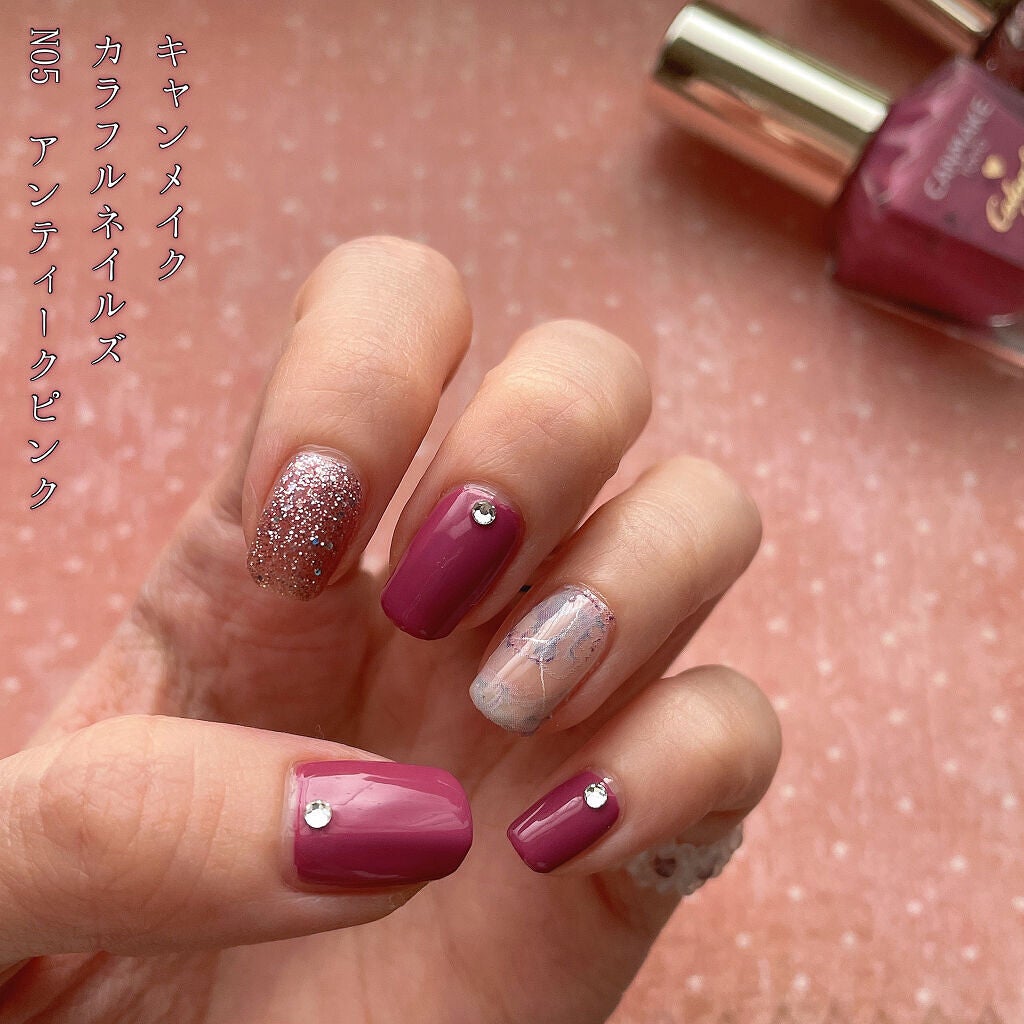 カラフルネイルズ/キャンメイク/マニキュアを使ったクチコミ(7枚目)