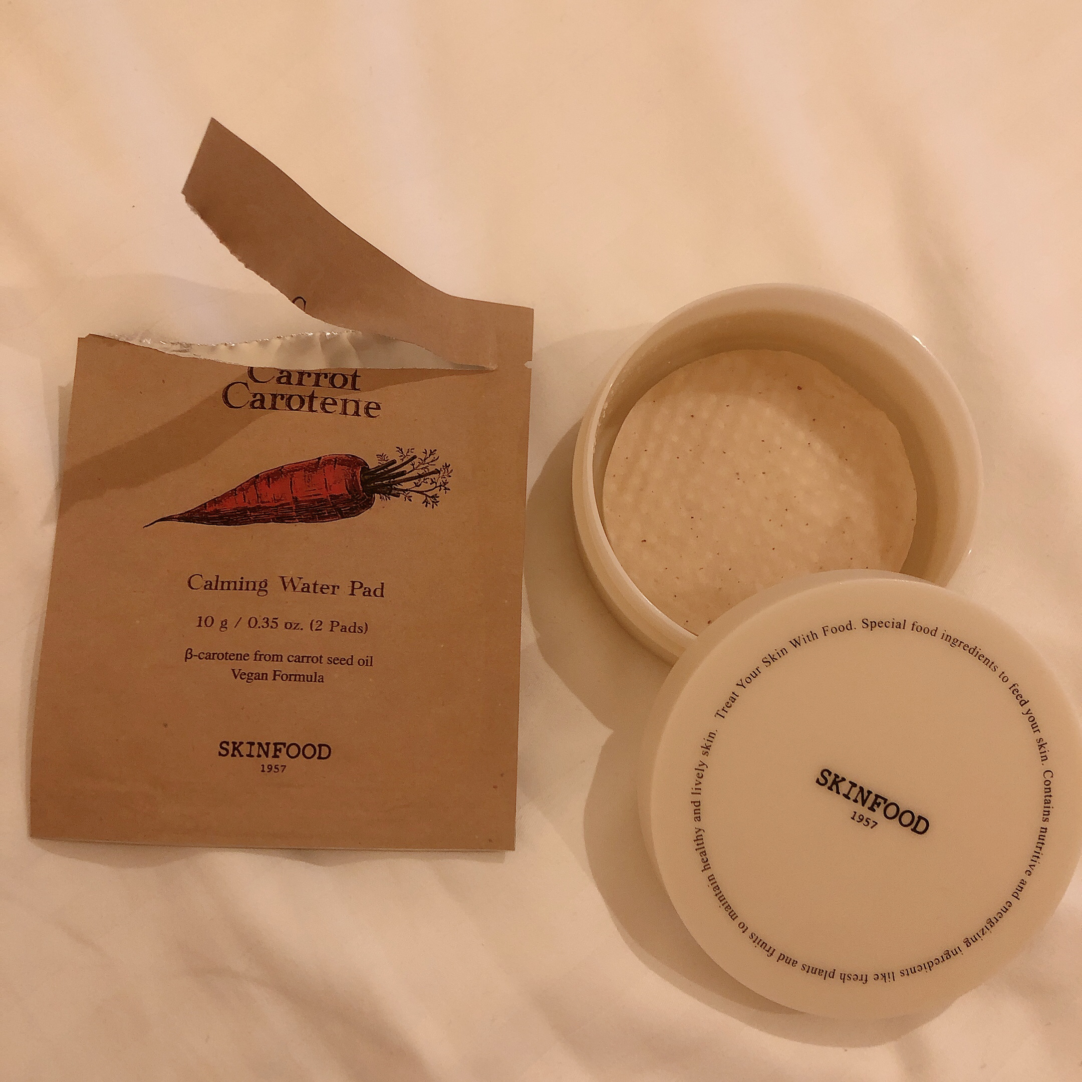 キャロットカロテン カーミングウォーターパッド/SKINFOOD/トナーパッドを使ったクチコミ（1枚目）