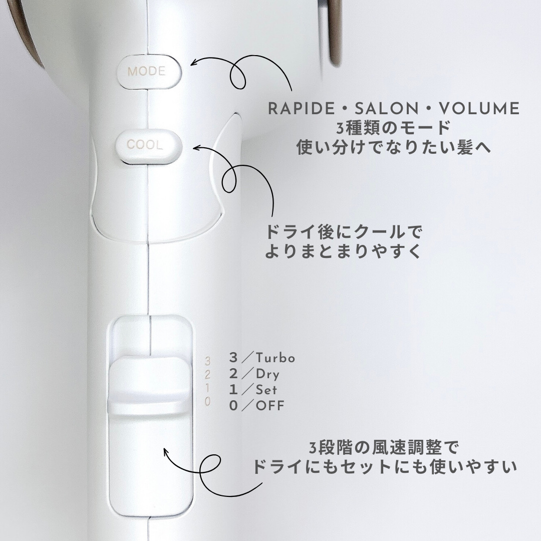 アドバンス ラピッドボーテ （MHD-1254）/mod's hair/ドライヤーを使ったクチコミ（3枚目）