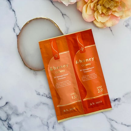 Creamy EXダメージリペアシャンプー1.0/ヘアトリートメント2.0/&honey/市販シャンプーを使ったクチコミ(4枚目)