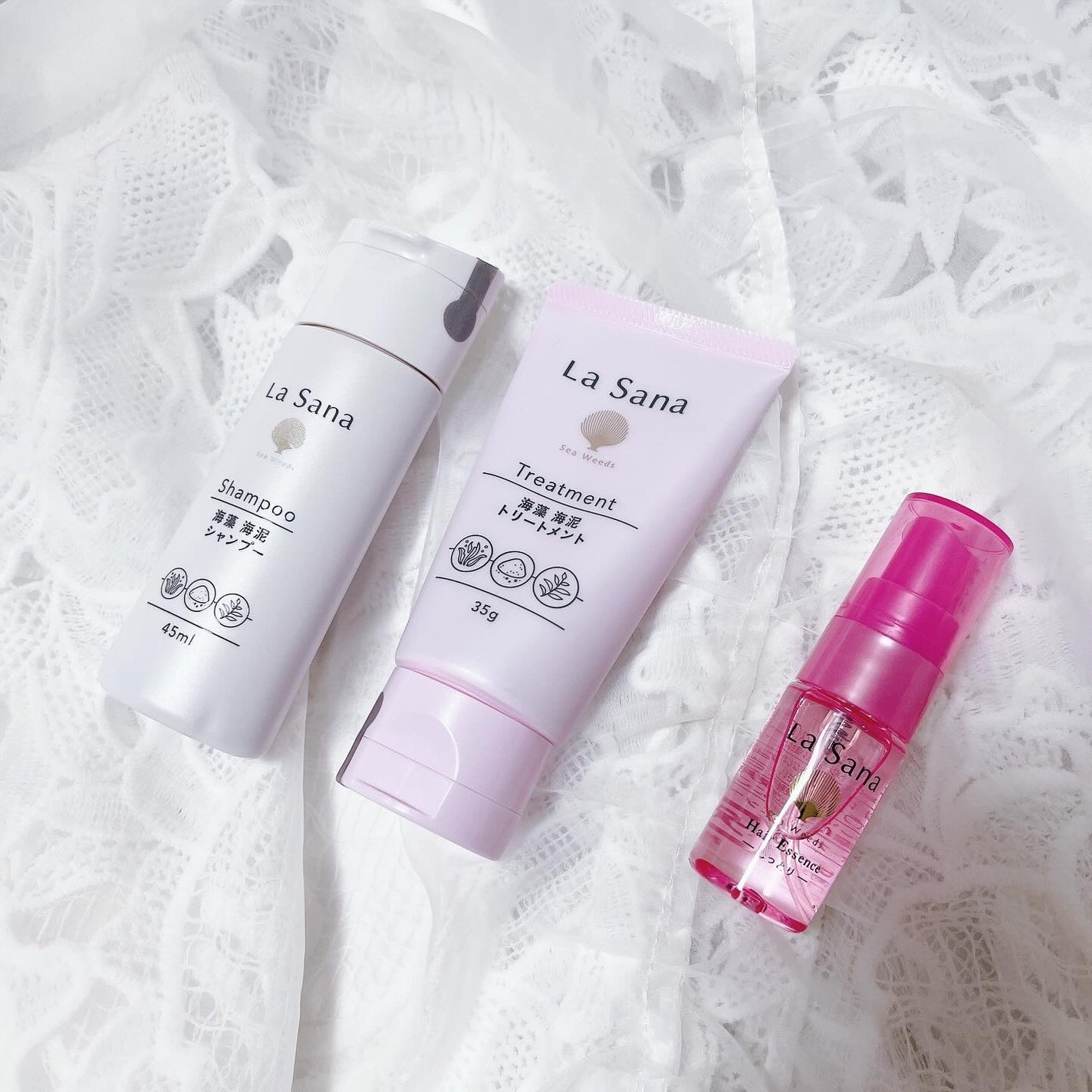 海藻 ヘア エッセンス しっとり/ラサーナ/ヘアオイルを使ったクチコミ(2枚目)