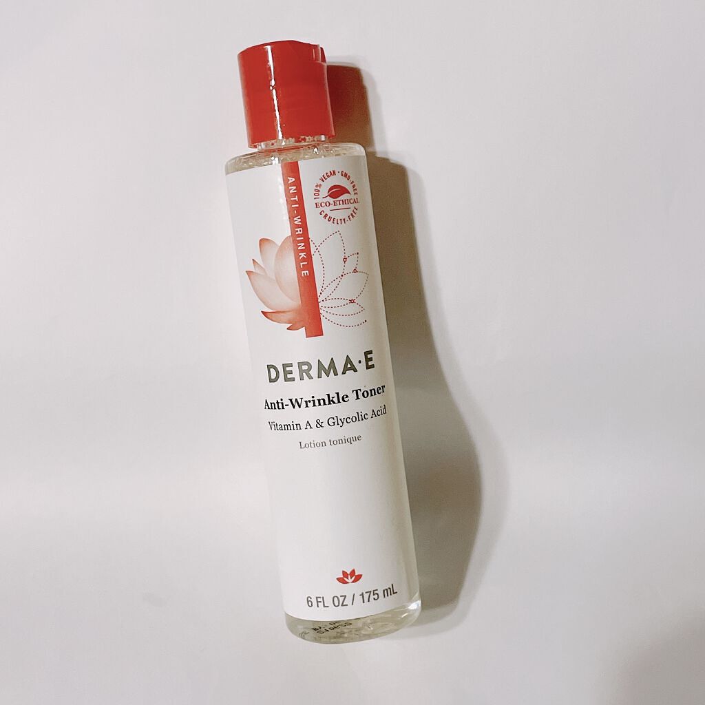 DERMA-E アンチリンクルトナーのクチコミ「DERMAE アンチリンクルトナー‪🌿

朝は拭き取り化粧水として、夜は手で馴染ませて使ってま.....」（1枚目）