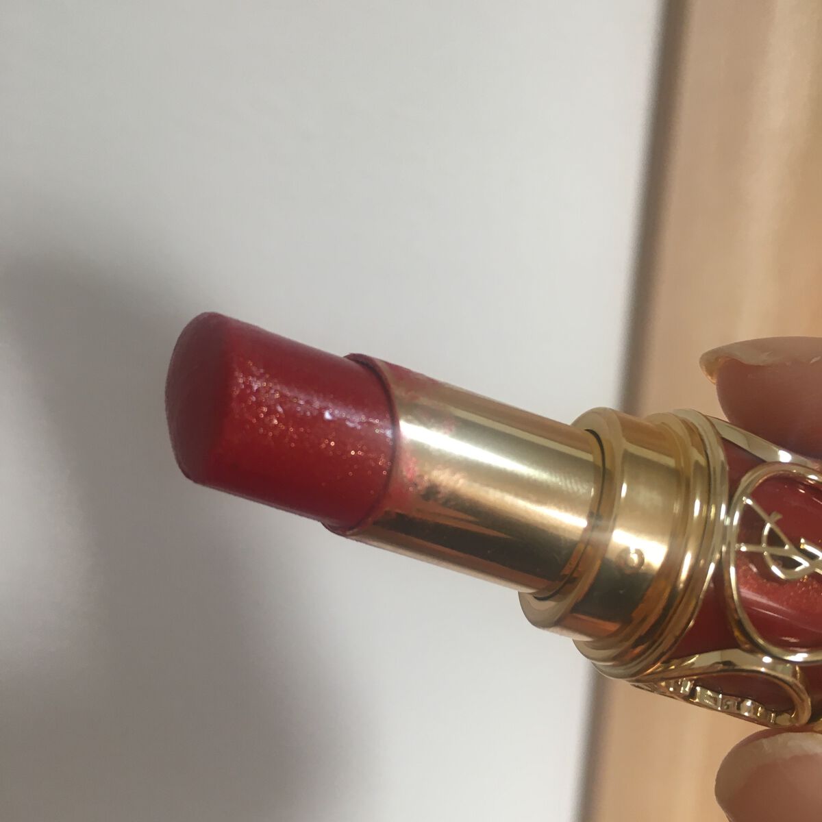 ルージュ ヴォリュプテ シャイン/YVES SAINT LAURENT BEAUTE/口紅を使ったクチコミ(2枚目)