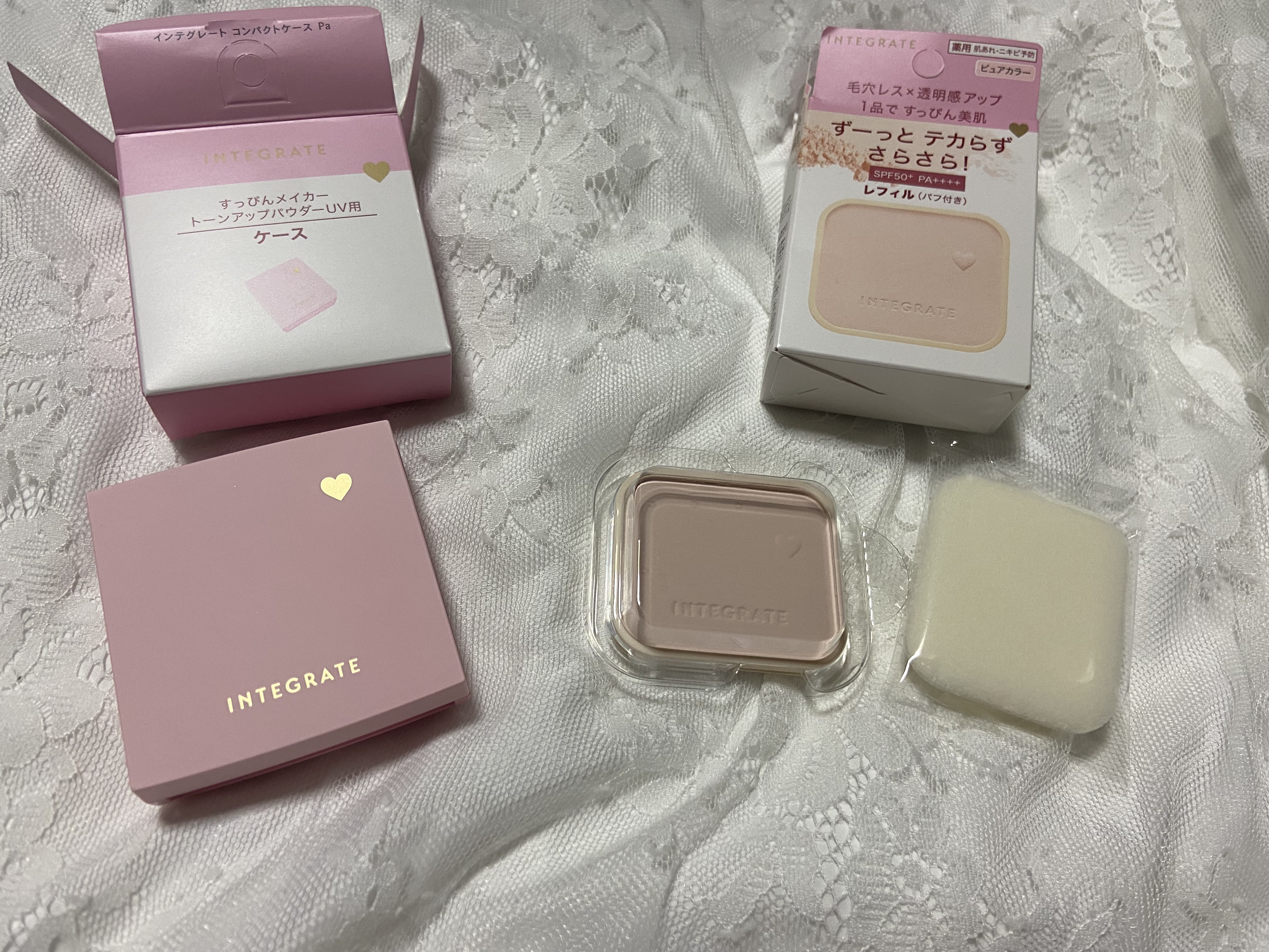 すっぴんメイカー　CCパウダー/インテグレート/プレストパウダーを使ったクチコミ（2枚目）