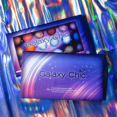 Galaxy Chic Baked Eyeshadow Palette/bh cosmetics/パウダーアイシャドウを使ったクチコミ（2枚目）