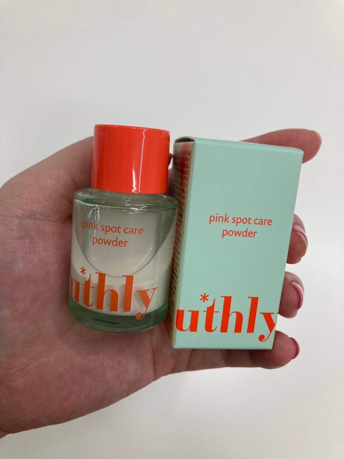 ピンクスポットケアパウダー/uthly/その他スキンケアを使ったクチコミ(1枚目)