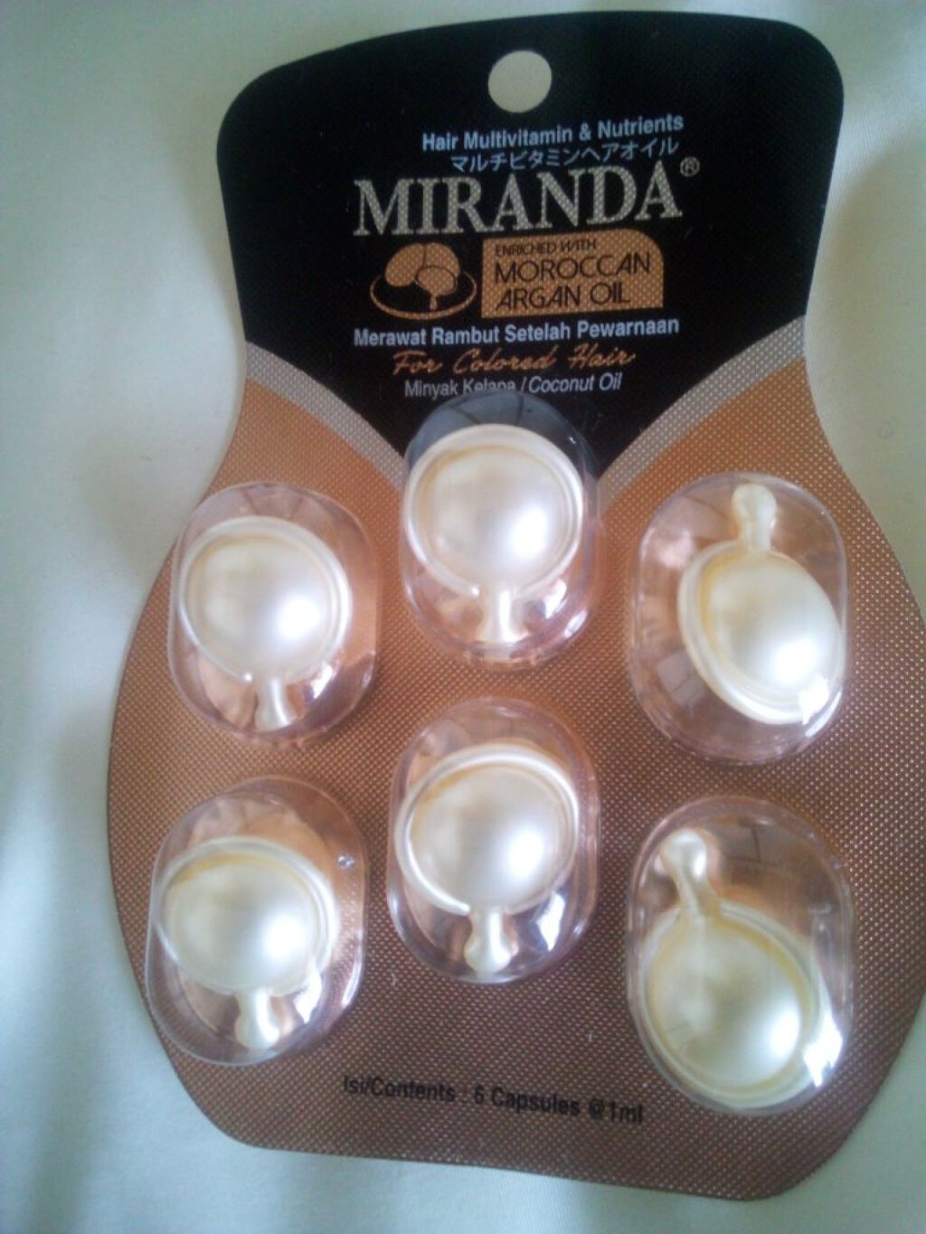 ヘアビタミン シルキーシャインヘアオイル/MIRANDA/ヘアオイルを使ったクチコミ（2枚目）