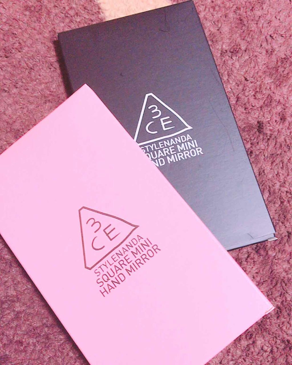 3CE スクエア ミニ ハンドミラー/3CE/その他化粧小物を使ったクチコミ（1枚目）