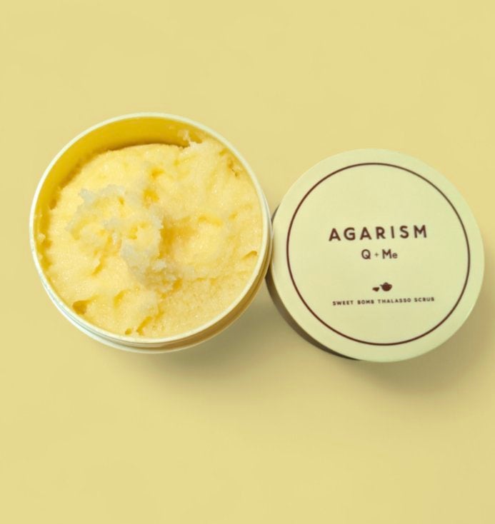 Q+Me スウィートボムタラソスクラブレモンティーの香り/AGARISM/バスト・ヒップケアを使ったクチコミ(1枚目)