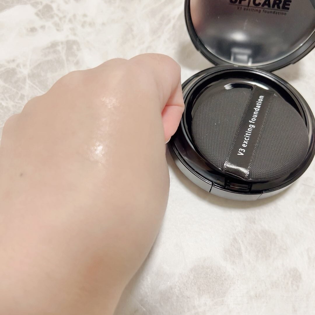 V3 エキサイティングファンデーション/SPICARE/クッションファンデーションを使ったクチコミ(4枚目)