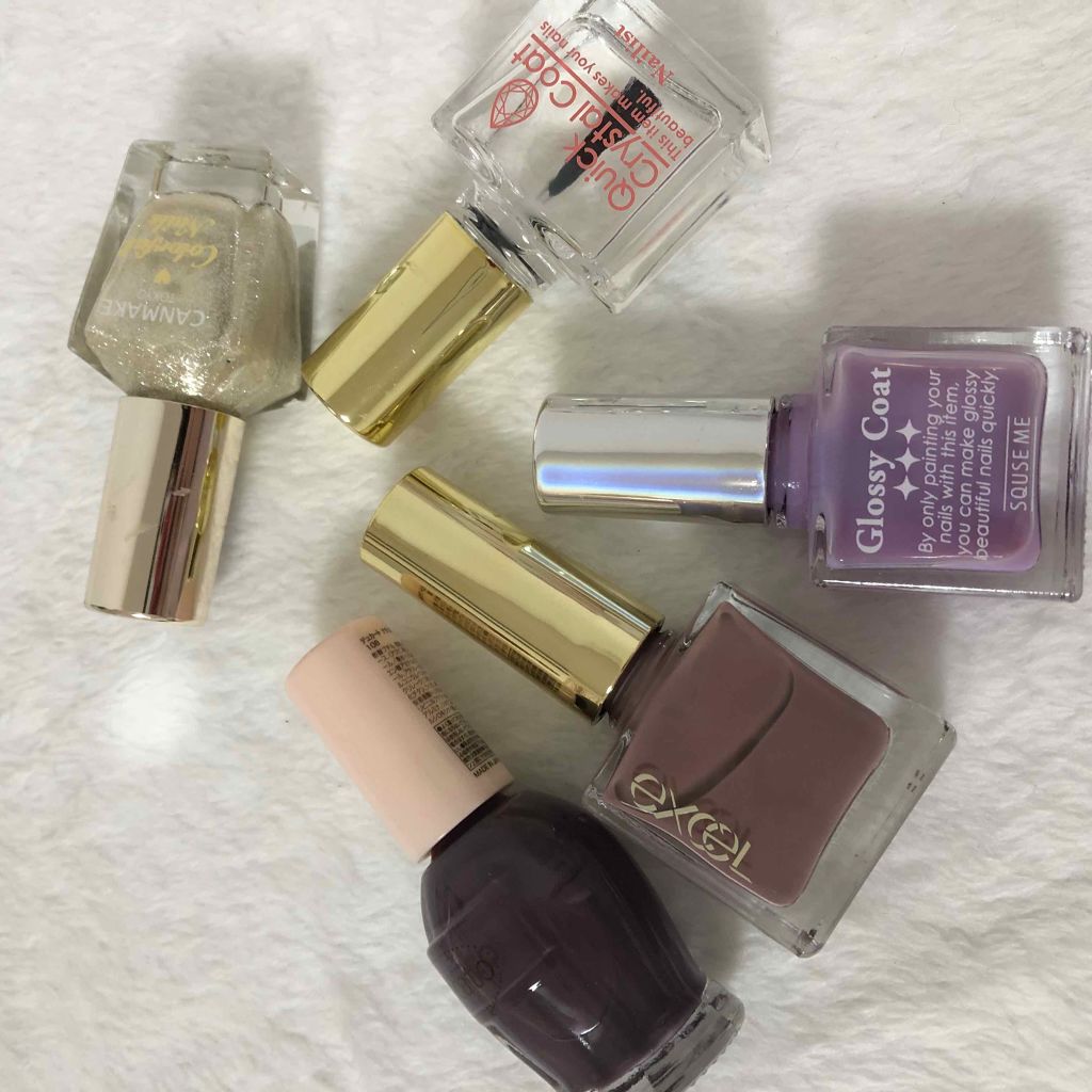 グロッシーコート/スキューズミー/オールインワンネイルを使ったクチコミ（2枚目）