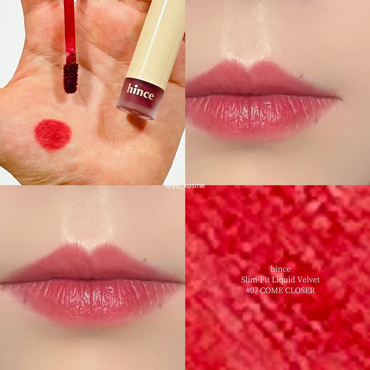 スリムフィットリキッドベルベット/hince/口紅を使ったクチコミ(5枚目)