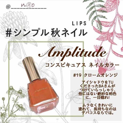 コンスピキュアス ネイルカラー /Amplitude/マニキュアを使ったクチコミ(2枚目)
