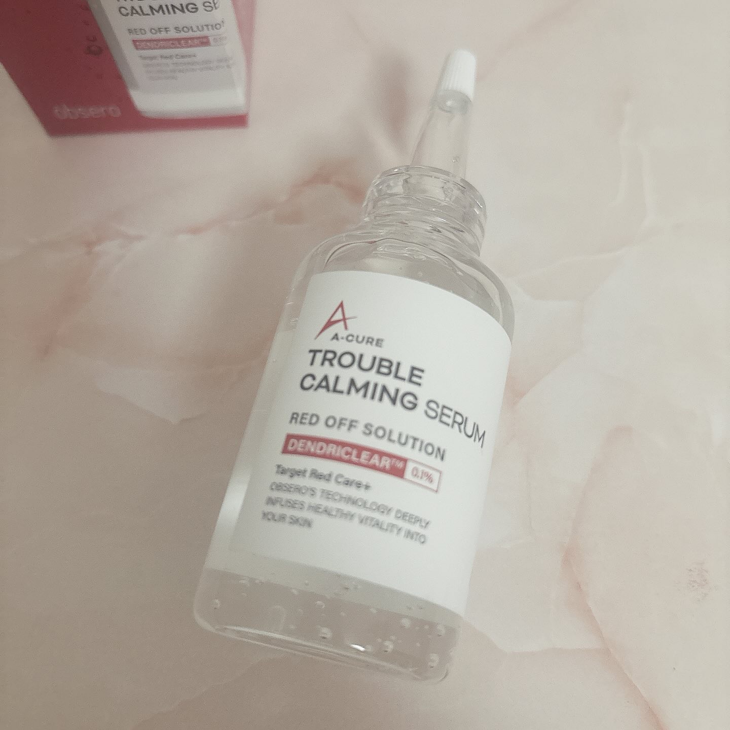 エーキュアトラブルカーミングセラム/obsero/美容液を使ったクチコミ（2枚目）