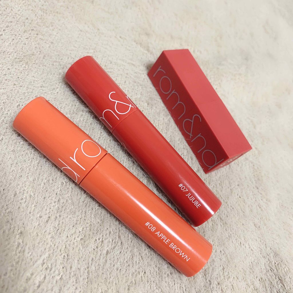 ジューシーラスティングティント/rom&nd/リップティントを使ったクチコミ（1枚目）