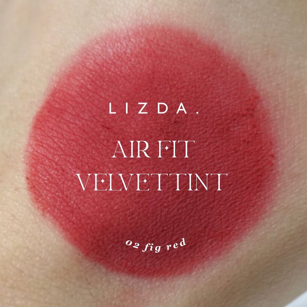 エアフィットベルベットティント/LIZDA/リップティントを使ったクチコミ（3枚目）