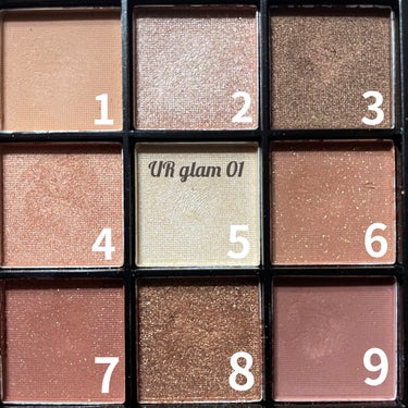 UR GLAM　BLOOMING EYE COLOR PALETTE/U R GLAM/パウダーアイシャドウを使ったクチコミ（3枚目）