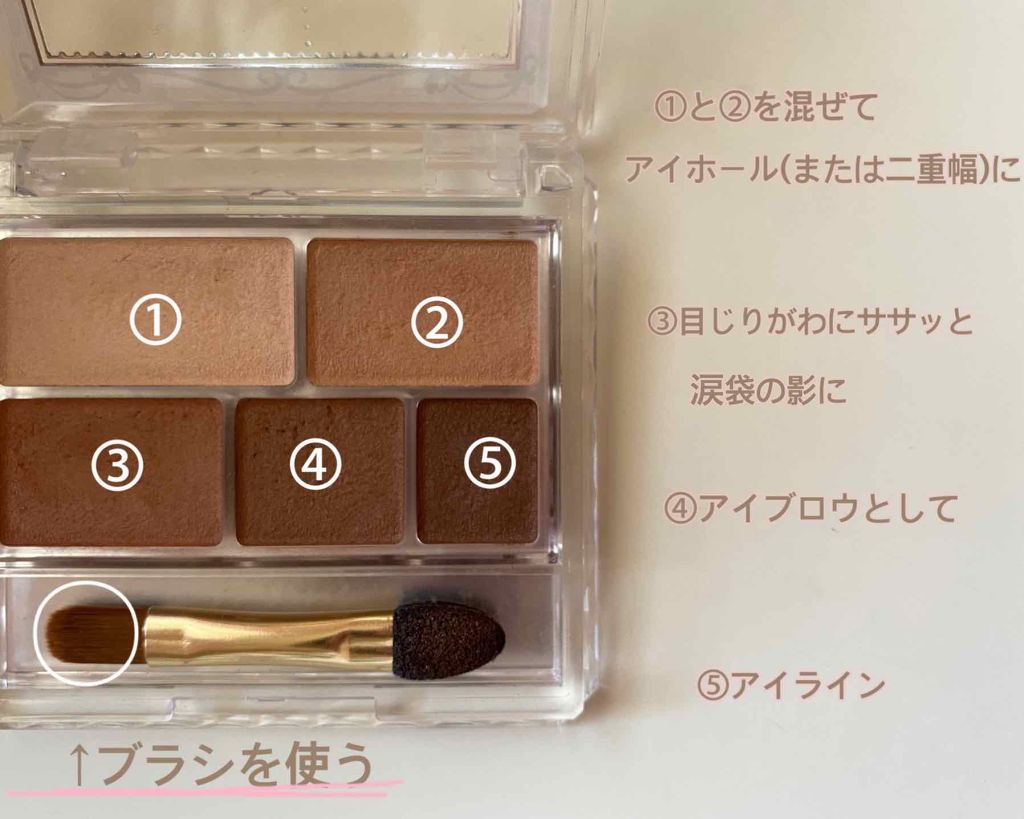 パーフェクトマルチアイズ/キャンメイク/アイシャドウパレットを使ったクチコミ（2枚目）