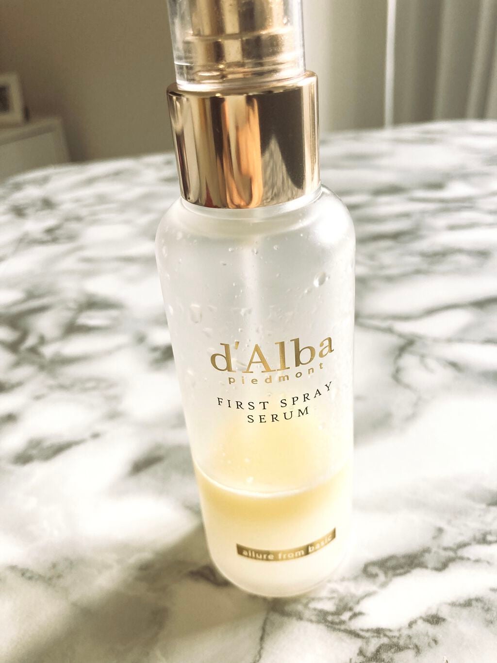 ダルバ ホワイトトリュフファーストスプレーセラム/ダルバ/ミスト状化粧水を使ったクチコミ(1枚目)