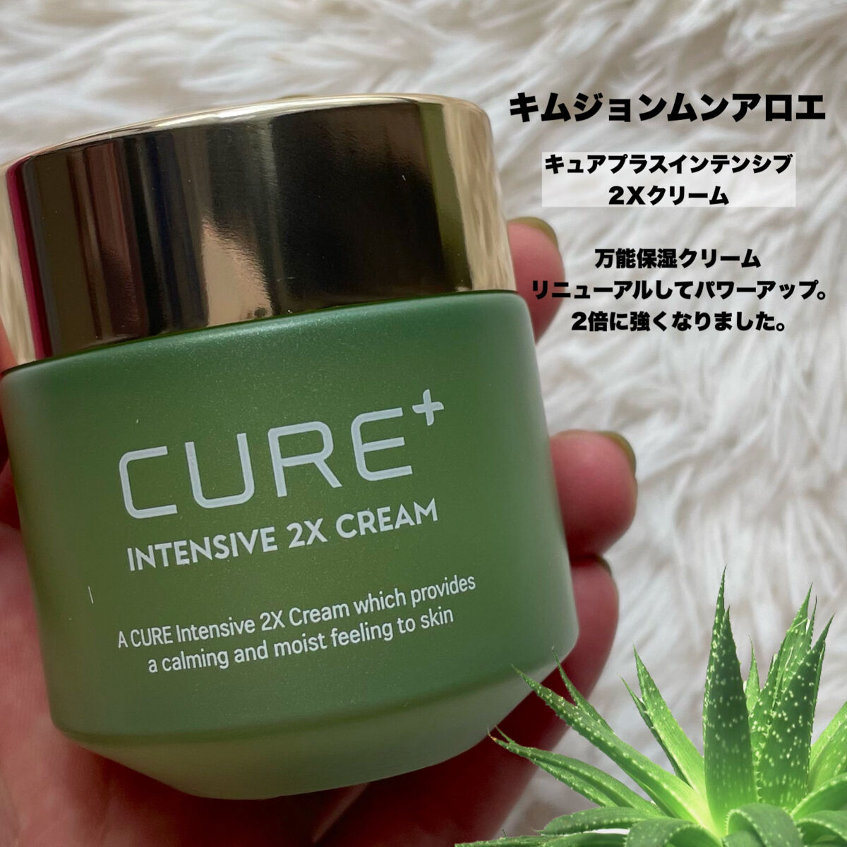キュアプラス インテンシブ2Xクリーム/KIM JEONG MOON Aloe/フェイスバームを使ったクチコミ（2枚目）
