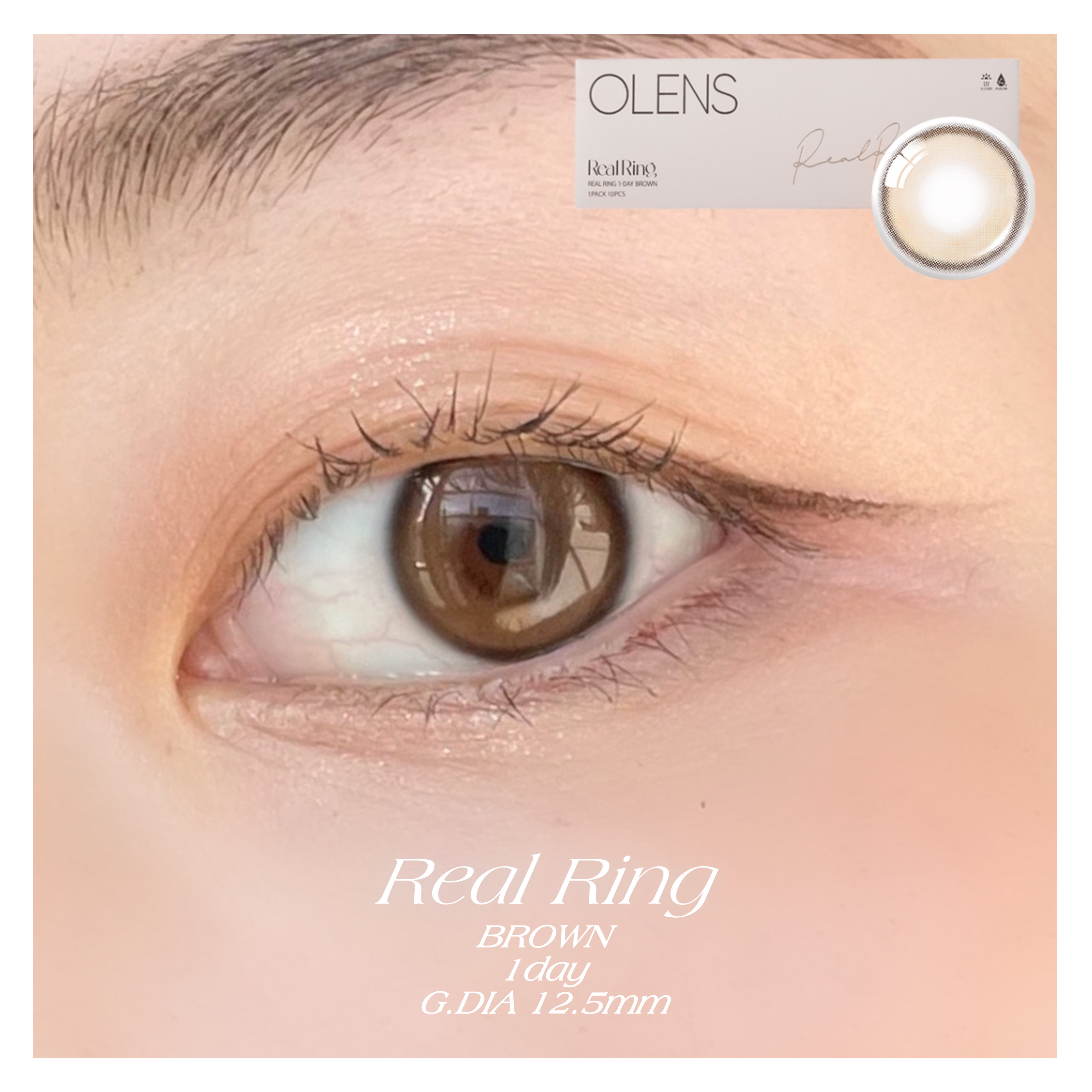 Real Ring 1day/OLENS/ワンデー（１DAY）カラコンを使ったクチコミ（2枚目）