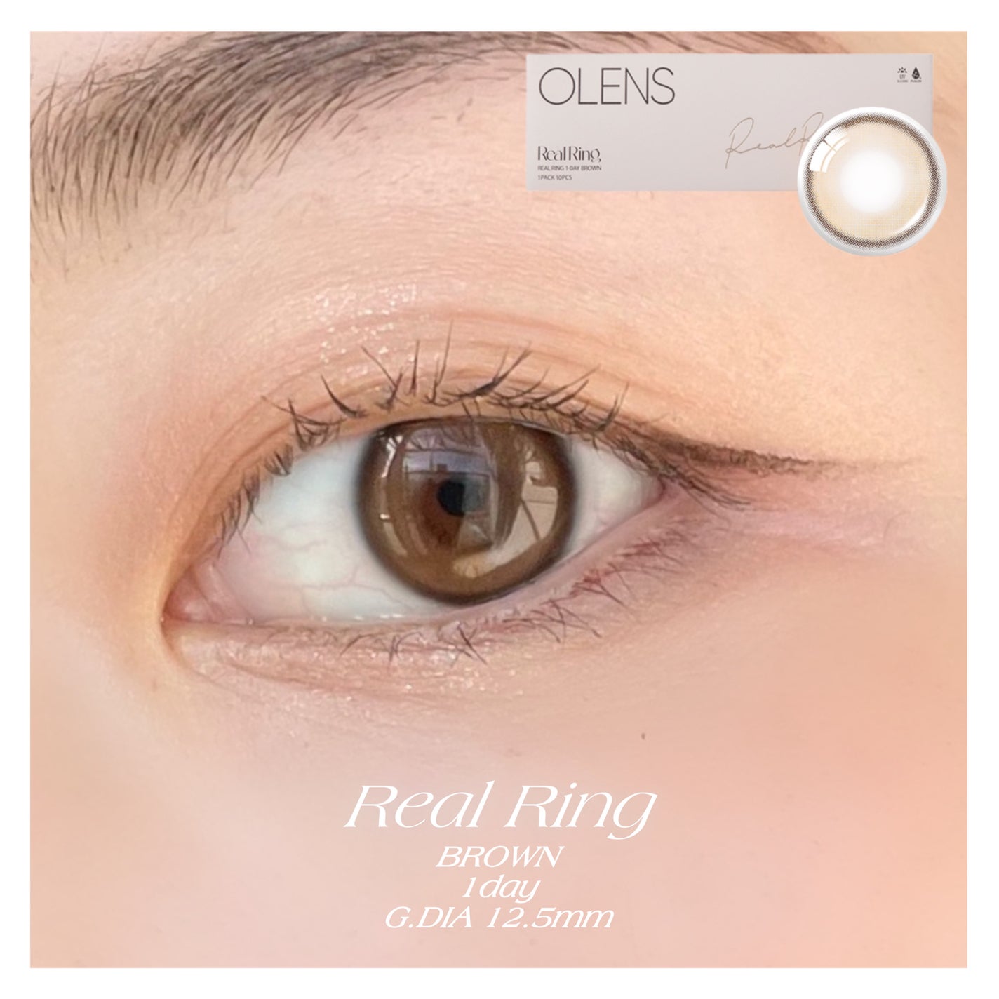 Real Ring 1day/OLENS/ワンデー(1DAY)カラコンを使ったクチコミ(2枚目)