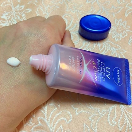 ニベアUV ディープ プロテクト&ケア トーンアップ エッセンス/ニベア/日焼け止めローションを使ったクチコミ(5枚目)