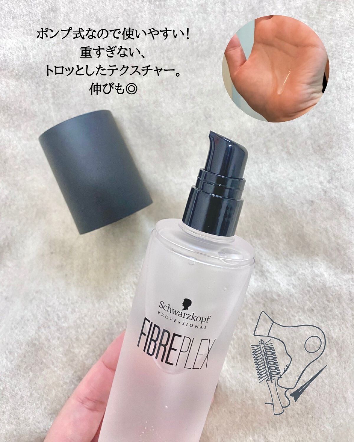 ファイバープレックス ボンドオイル/シュワルツコフ プロフェッショナル/ヘアオイルを使ったクチコミ(3枚目)
