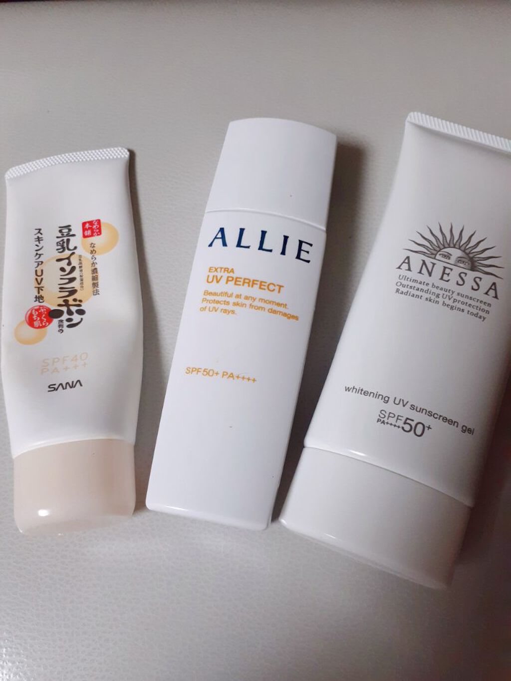 ホワイトニングUV ジェル AA/アネッサ/日焼け止め・UVケアを使ったクチコミ(1枚目)